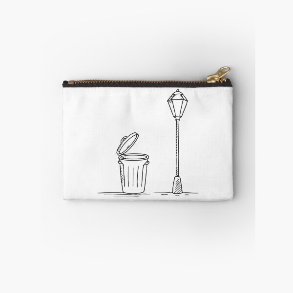 Item preview, A trash bin under a streetlamp with its lid completely open   designed and sold by rasagamastore.