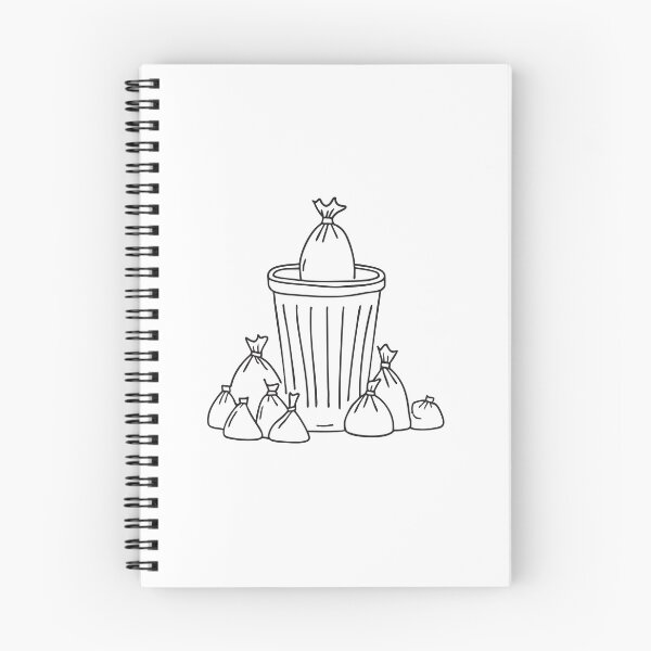 Item preview, A trash bin surrounded by wrappers with one bag sticking out   designed and sold by rasagamastore.
