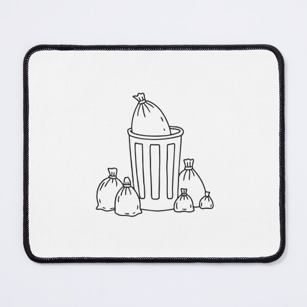 Item preview, A trash bin surrounded by wrappers   designed and sold by rasagamastore.