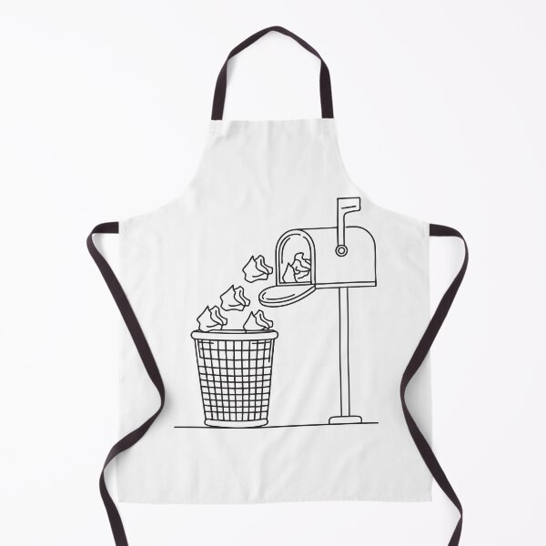 Item preview, A trash bin near a mailbox, stuffed with crumpled papers designed and sold by rasagamastore.