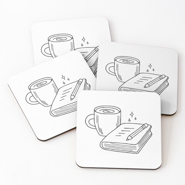 Item preview, A travel journal with a pencil beside a cup   designed and sold by rasagamastore.