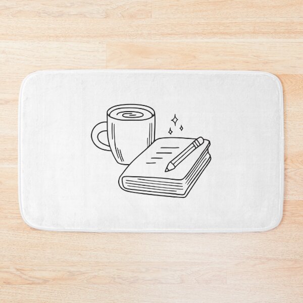 Item preview, A travel journal with a pencil beside a cup   designed and sold by rasagamastore.