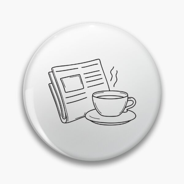 Item preview, A tray placed next to a newspaper with a circular teacup stain   designed and sold by rasagamastore.