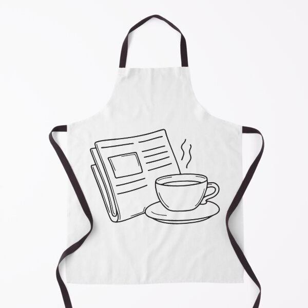 Item preview, A tray placed next to a newspaper with a circular teacup stain designed and sold by rasagamastore.