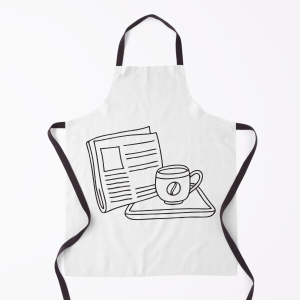 Item preview, A tray near a newspaper with a faint mark from a teacup designed and sold by rasagamastore.