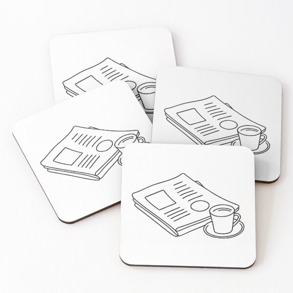 Item preview, A tray lying by a folded newspaper, showing a teacup ring   designed and sold by rasagamastore.