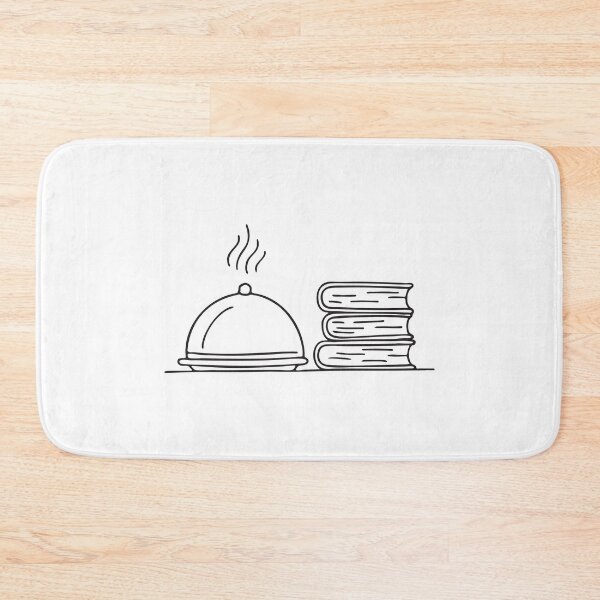 Item preview, A tray near a book pile with a small splash mark   designed and sold by rasagamastore.