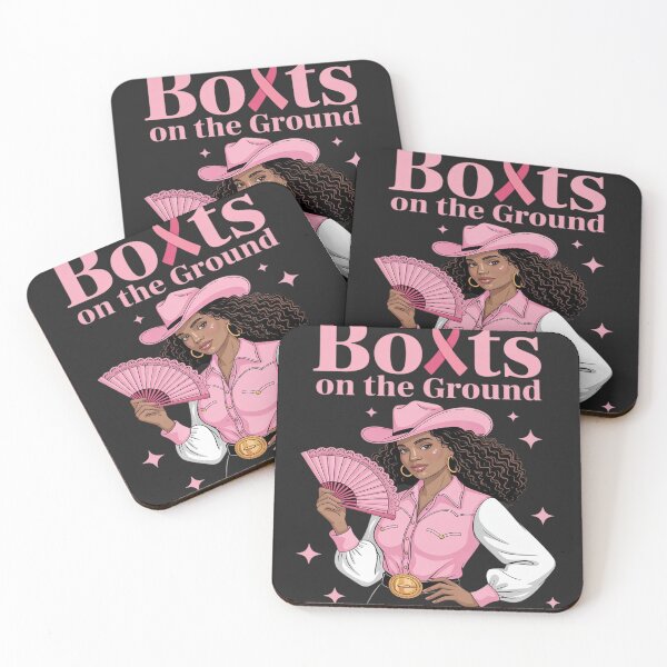 Item preview, Boots On The Ground Pink Cowgirl Breast Cancer designed and sold by Rackaam.