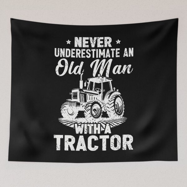 Item preview, Funny Farmer Never Underestimate An Old Man With A Tractor designed and sold by huftyfnruppe.