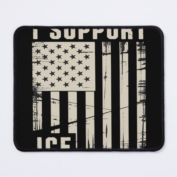 Item preview, I Support ICE, Immigration Officers American Flag Vintage designed and sold by FluoroWave.