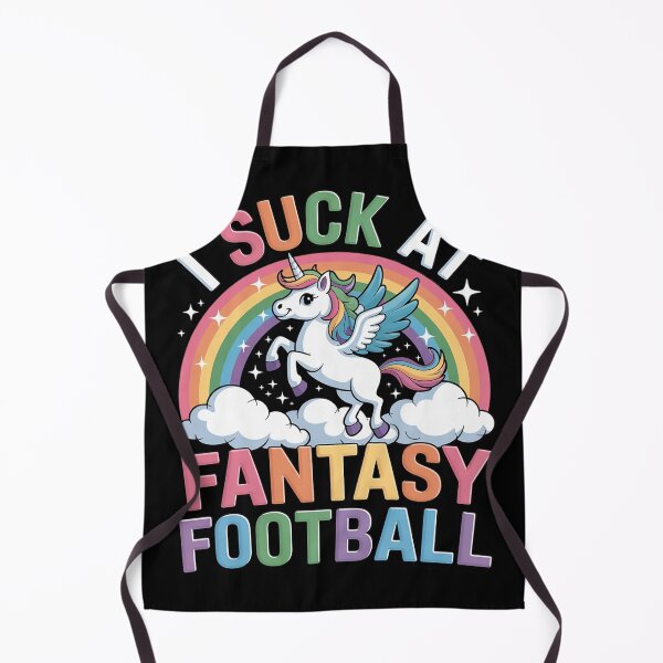 Item preview, I Suck at Fantasy Football Poop Unicorn Rainbow Loser designed and sold by FluoroWave.