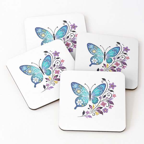 Item preview, Colorful Butterfly Floral Art – Elegant Nature Illustration designed and sold by Ahmed-G-Designs.