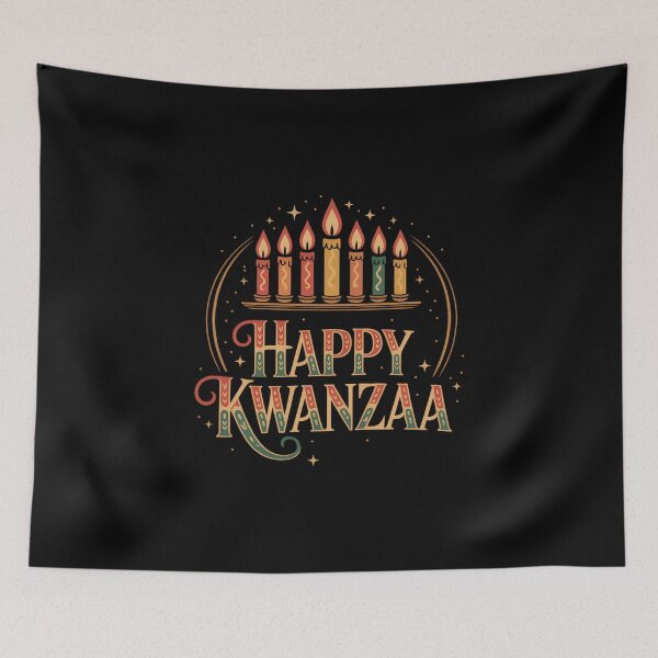 Artikelvorschau, Fröhliches Kwanzaa für afroamerikanische Familien mit Wurzeln in der schwarzen Geschichte entworfen und verkauft von FaithAbbott.