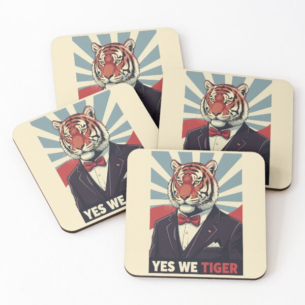 Item preview, Dapper Tiger Political - YES WE TIGER designed and sold by MOFAPPAREL.
