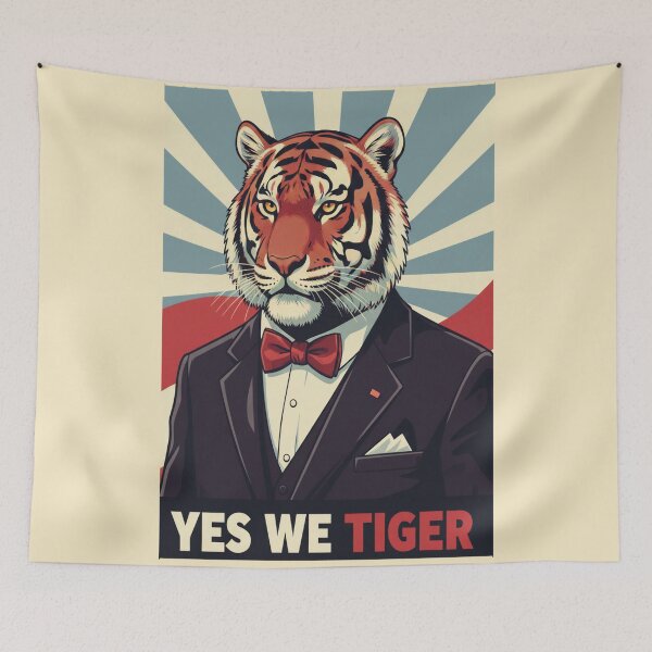 Item preview, Dapper Tiger Political - YES WE TIGER designed and sold by MOFAPPAREL.