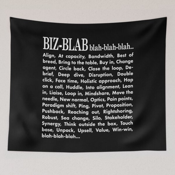 Item preview, Biz-Blab. Blah-Blah-Blah. designed and sold by UltraQuirky.