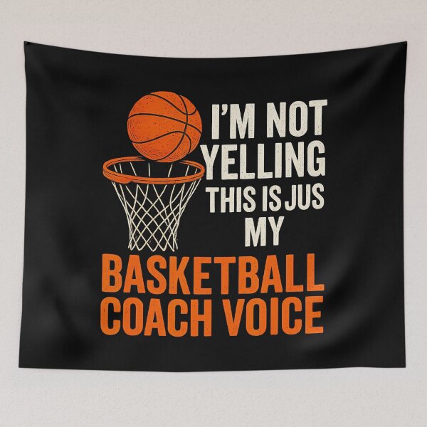 Item preview, Basketball Coach Voice Funny Sports Coaching Humor designed and sold by huftyfnruppe.
