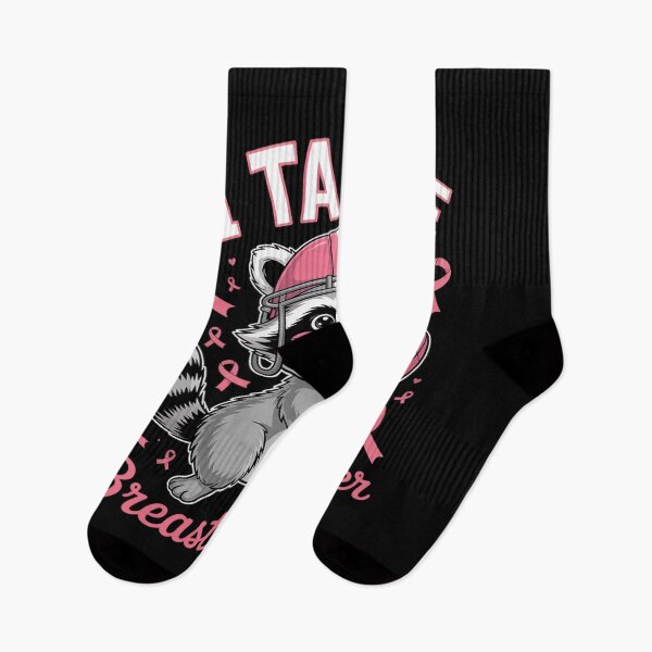 Item preview, I Tackle Breast Cancer Awareness Feral Raccoon designed and sold by Voidbinder.