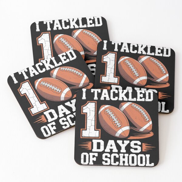 Item preview, I Tackled 100 Days School 100th Day Football Student Teacher designed and sold by Voidbinder.