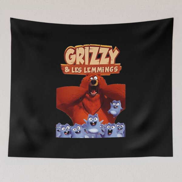 Item preview, Grizzy And The Lemmings Angry Bear designed and sold by thunderr299.