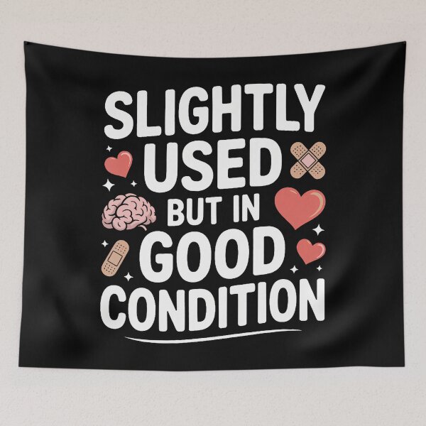 Item preview, Funny Slightly Used But In Good Condition Sarcasm Humor designed and sold by huftyfnruppe.