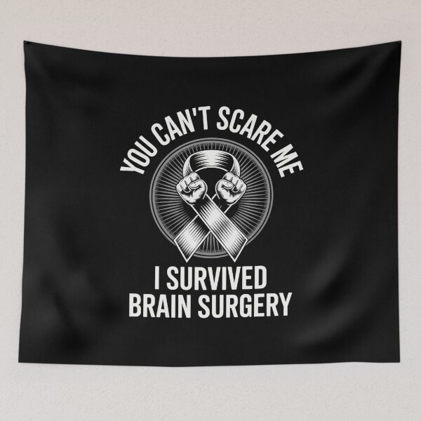Item preview, Brain Surgery Survivor Tumor Cancer Awareness Head Injury designed and sold by tiemacopaxer.