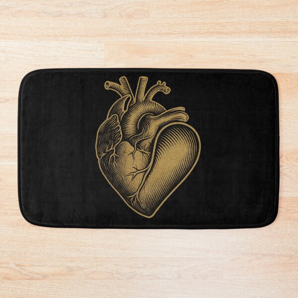 Item preview, Gold Anatomical Heart – Dark Gothic Medical designed and sold by Mouraludia.