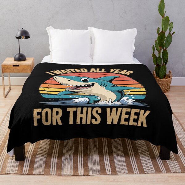 Artikelvorschau, Ich habe das ganze Jahr auf diese Woche gewartet – Hai-Shirt, Meerestiere entworfen und verkauft von Voidbinder.