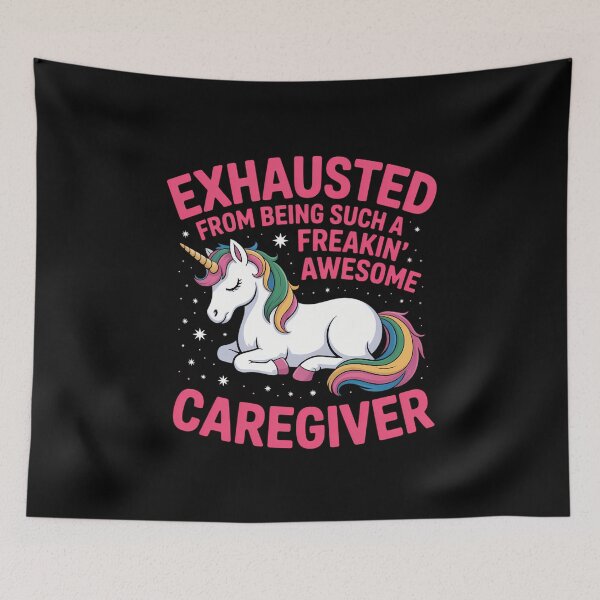 Item preview, Caregiver Caregiving Carer Cute Unicorn designed and sold by tiemacopaxer.