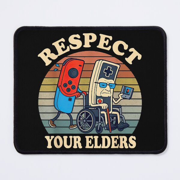 Item preview, Respect Your Elders Retro Gaming Controller Funny Meme designed and sold by westegtflogan.