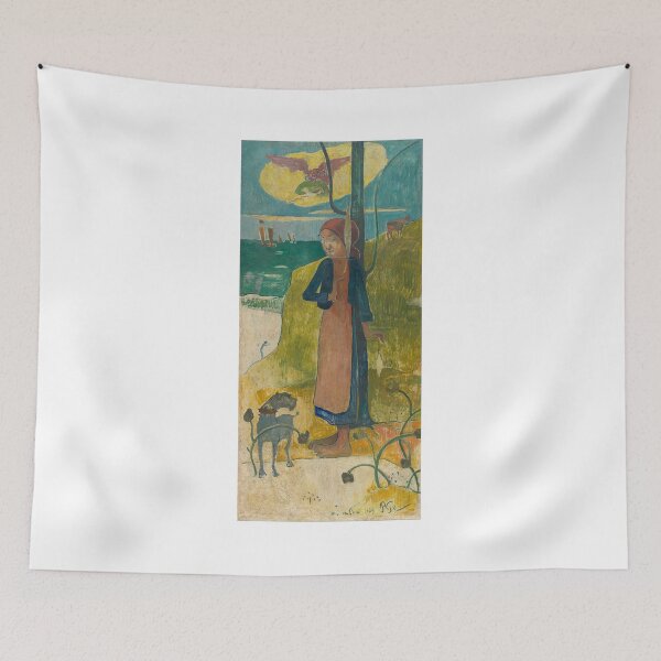 Item preview, Breton Girl Spinning – Paul Gauguin designed and sold by Art Outlaws.