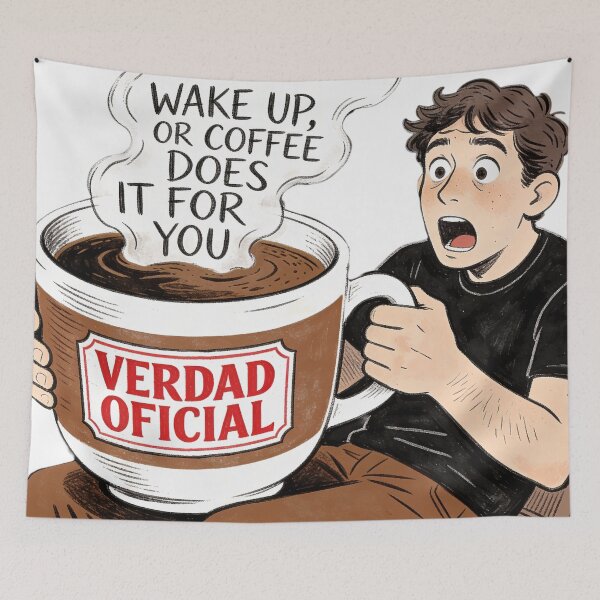 Artikelvorschau, WACH AUF, ODER DER KAFFEE MACHT ES FÜR DICH entworfen und verkauft von CriticalCult.