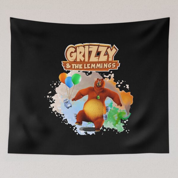 Item preview, Grizzy And The Lemmings Balloon Fun designed and sold by thunderr299.