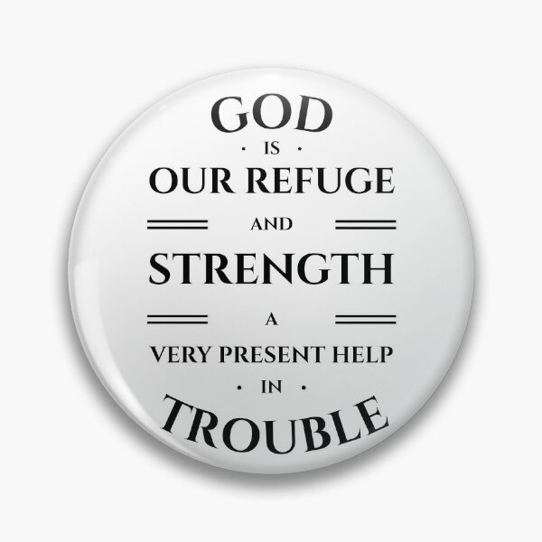 Item preview, Psalm 46:1 Bible Verse Typography – God Our Strength (KJV) designed and sold by Clothed in Scripture.