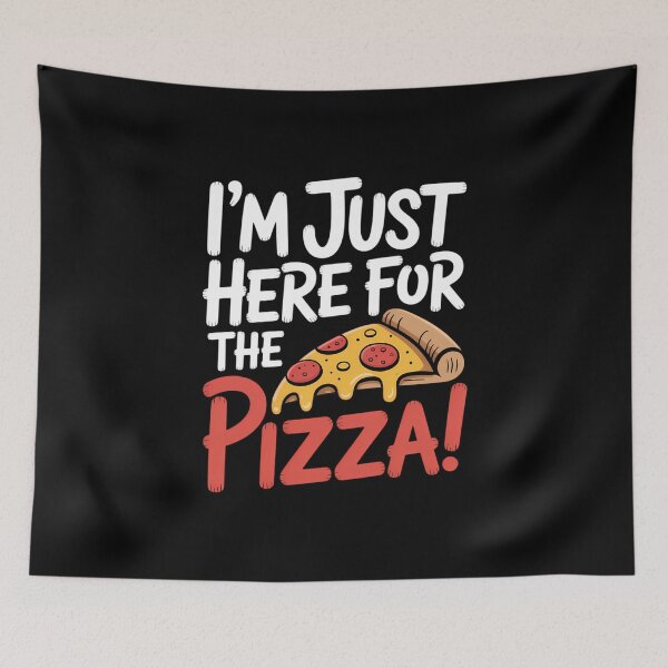 Item preview, I'm Just Here for the Pizza Foodie slice pizza designed and sold by FaithAbbott.