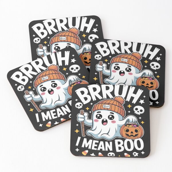 Item preview, Bruh Ghost Halloween Cute Ghost Bruh I mean Boo Candy Kids designed and sold by Rackaam.
