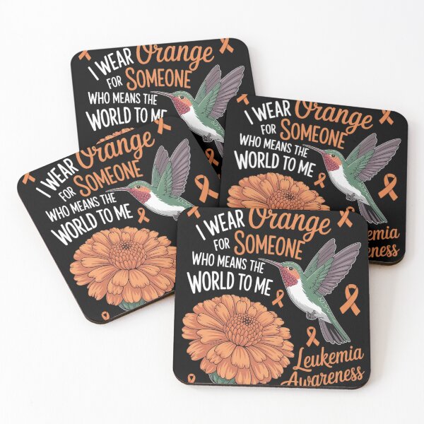 Item preview, I Wear Orange for Someone Who Means World Leukemia Awareness designed and sold by Voidbinder.