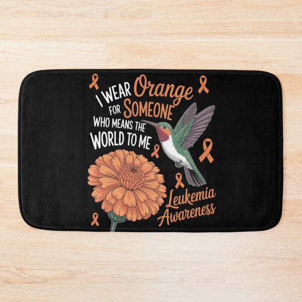 Item preview, I Wear Orange for Someone Who Means World Leukemia Awareness designed and sold by Voidbinder.