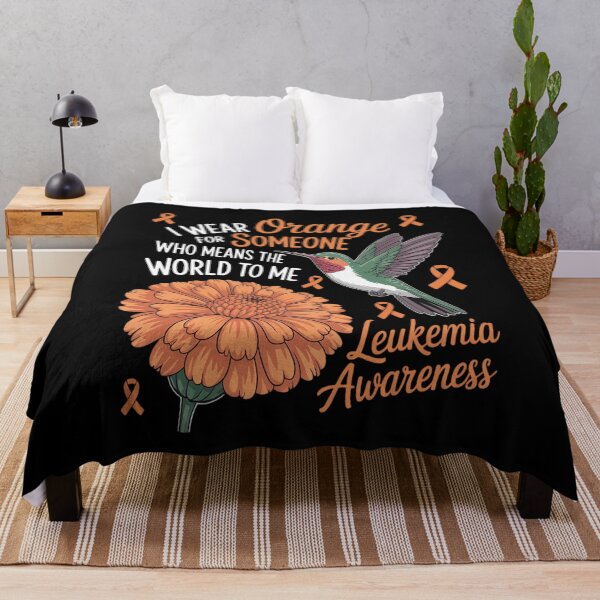 Item preview, I Wear Orange for Someone Who Means World Leukemia Awareness designed and sold by Voidbinder.