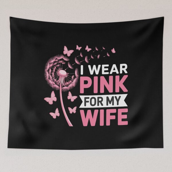 Item preview, I Wear Pink for My Wife Breast Cancer Awareness designed and sold by Voidbinder.