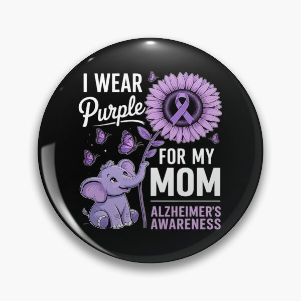 Item preview, I wear Purple for Mom Alzheimer’s Awareness designed and sold by Voidbinder.