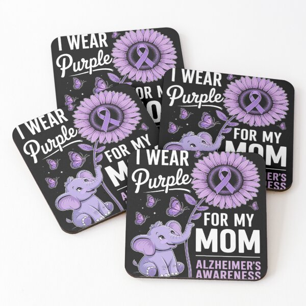 Item preview, I wear Purple for Mom Alzheimer’s Awareness designed and sold by Voidbinder.