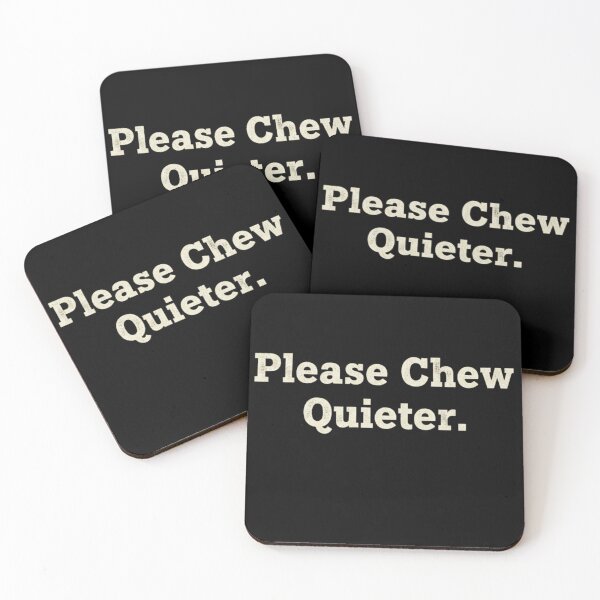 Item preview, Please Chew Quieter - Retro Distressed Aesthetic Typography Design designed and sold by axiksa10.