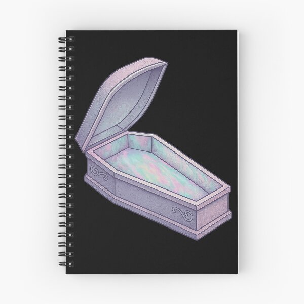 Item preview, Pastel Coffin Illustration – Soft Goth Spooky Cute Coffin designed and sold by Mouraludia.