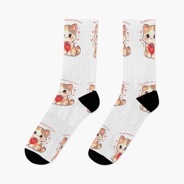 Item preview, The Most Interesting Is Your Heart – Kawaii Veterinary Cardiology Cat designed and sold by Bettybee00.