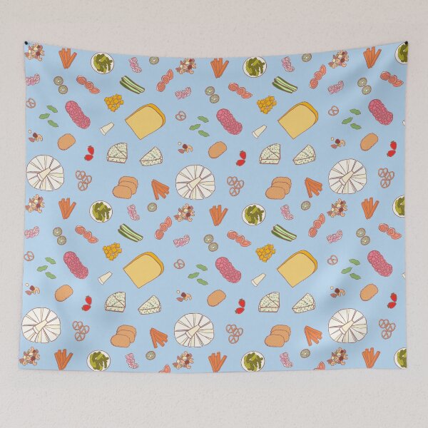 Item preview, Cheese and Bikkie Party (Blue) designed and sold by HarunaMcDesigns.