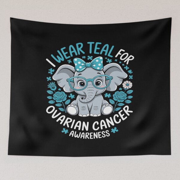 Item preview, I Wear Teal for Ovarian Cancer Awareness designed and sold by Shannon Bosley.