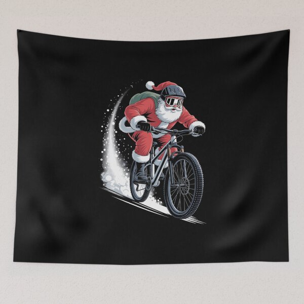 Item preview, BMX Lover Christmas Santa Biker Cyclist Xmas  designed and sold by IdunayaStore.