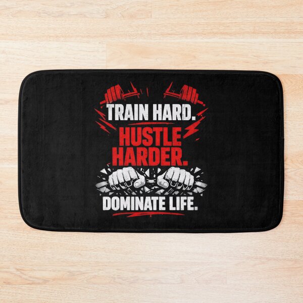 Item preview, Train Hard Hustle Harder – Powerful Motivational Quote Streetwear Design designed and sold by UrbanEchoHub.