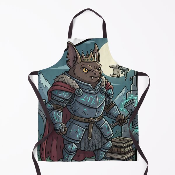 Item preview, Royal Bat Knight With Glowing Hammer Dark Fantasy Art designed and sold by RebellDancer.